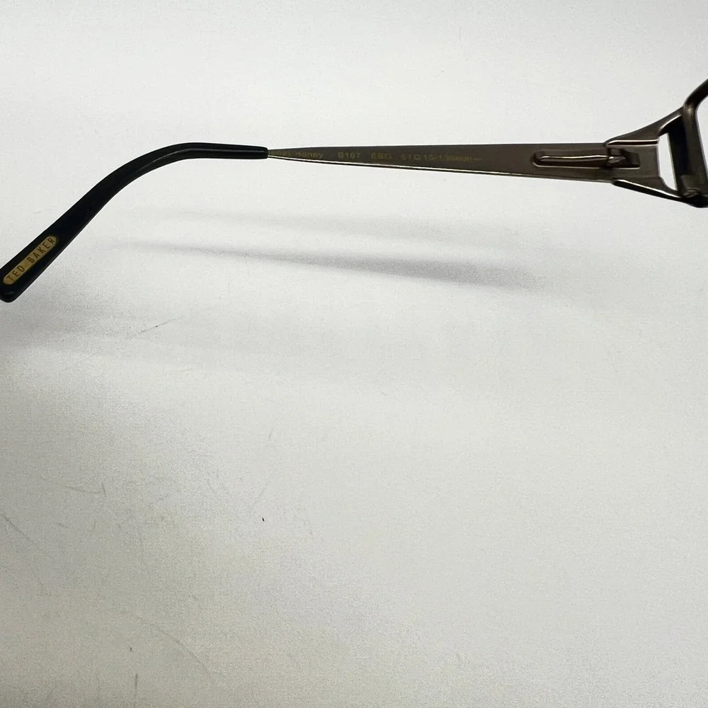 Ted Baker Money Honey B167 EBO 51-15-130 Brown Metal Eyeglass Frames Women